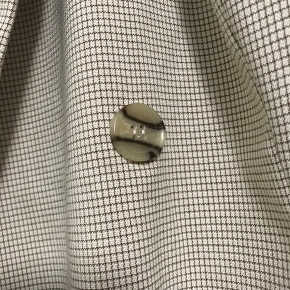 NWOT Vero Moda Double Breasted Ruffle Shoulder Blazer Size 16 Cream Brown Tan - Picture 6 of 6